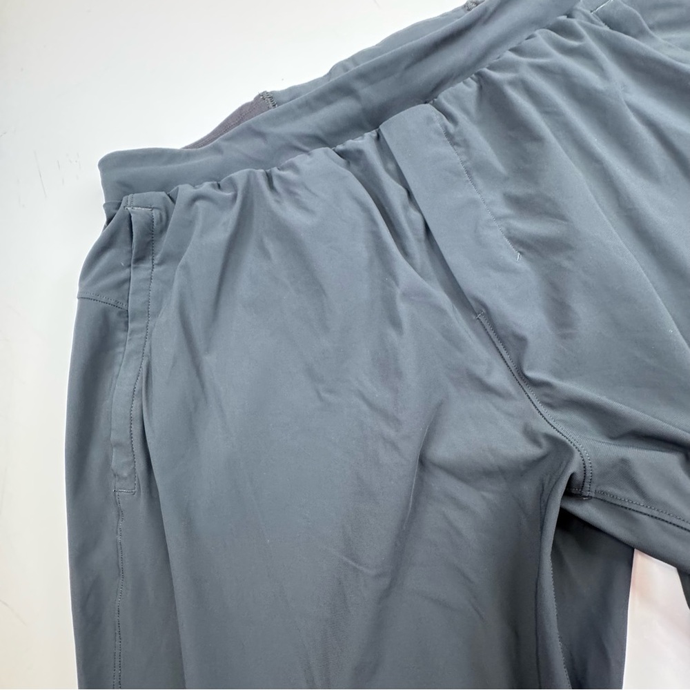 lululemon Surge Jogger Men Large Black Stretch Drawstring Zip Cuff Gym Training - Picture 2 of 16